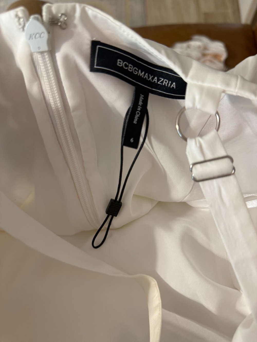 White Floral Embroidered Tiered Midi Sundress - Picture 7 of 7
